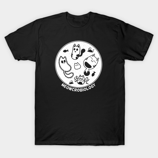Cats love Microbiology T-Shirt by gymdrunk